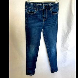Girls size 10/12 high rise skinny stretch jeans
